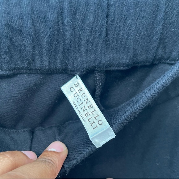 Brunello Cucinello Black Cotton Leggings - Picture 5 of 7